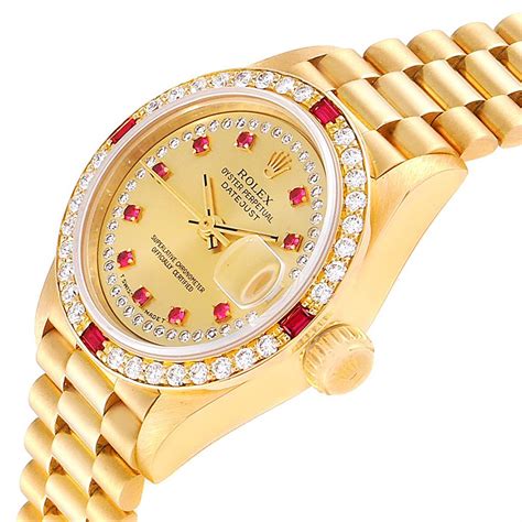 ruby diamond rolex|gold Rolex with rubies.